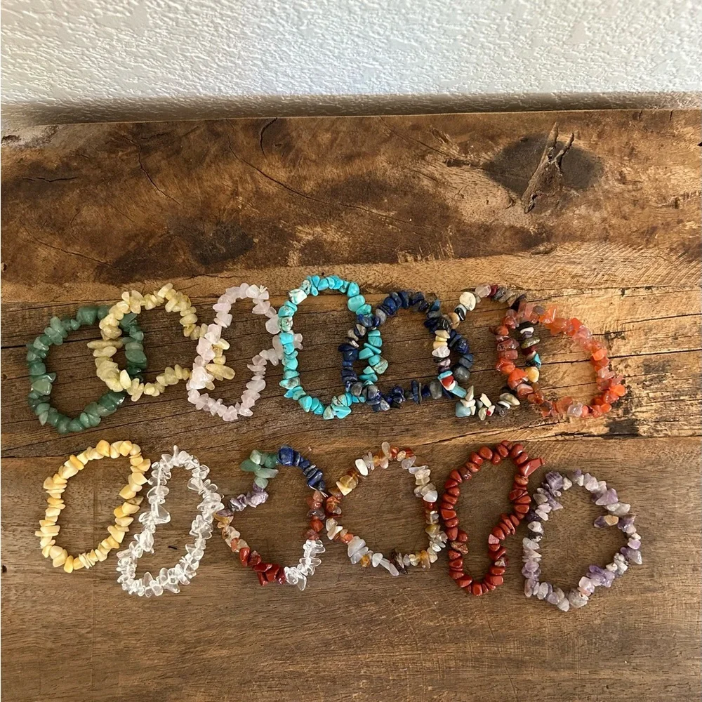 Assorted Gemstone Bracelet Set of 13 - Picture 8 of 8